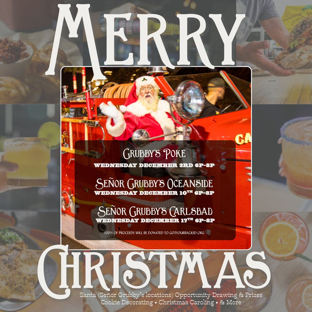 Senor Grubby's Christmas Flyer